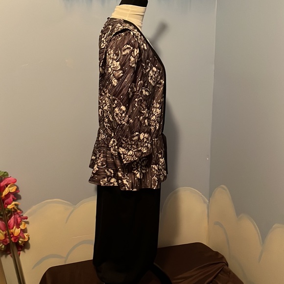 Jenny Petites one piece black and white blouse/skirt dress, size 18, $15 - Picture 6 of 8